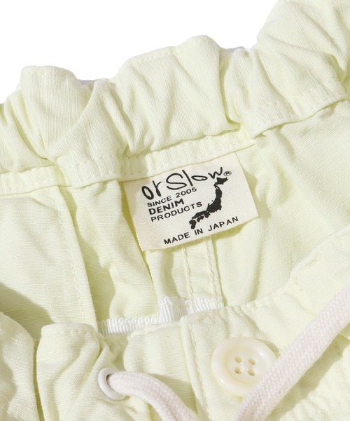 orSlow（オアスロウ）の「orSlow/オアスロウ NEW YORKER SHORTS ニューヨーカーショーツ ハーフパンツ 半ズボン リップストップナイロン（カーゴパンツ・メンズ・ペールイエロー/ベージュ/ダークネイビー/ブラック・4/3/2/1）」の22枚目の写真