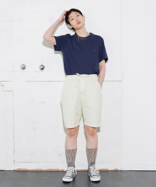 orSlow（オアスロウ）の「orSlow/オアスロウ NEW YORKER SHORTS ニューヨーカーショーツ ハーフパンツ 半ズボン リップストップナイロン（カーゴパンツ・メンズ・ペールイエロー/ベージュ/ダークネイビー/ブラック・4/3/2/1）」の14枚目の写真