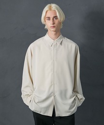 PUBLIC TOKYO | ドレープサテンライクオーバーシャツ(シャツ/ブラウス)