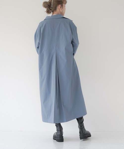 Lull(ルル)の「【Lull / ルル】2wayステンカラーロングコート(ステンカラーコート・レディース・ブラック/ブルー/オリーブ/ベージュ・ONESIZE)」の19枚目の写真