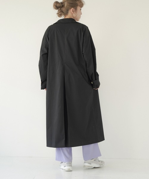 Lull(ルル)の「【Lull / ルル】2wayステンカラーロングコート(ステンカラーコート・レディース・ブラック/ブルー/オリーブ/ベージュ・ONESIZE)」の16枚目の写真