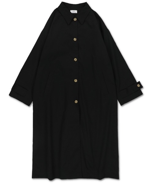 Lull(ルル)の「【Lull / ルル】2wayステンカラーロングコート(ステンカラーコート・レディース・ブラック/ブルー/オリーブ/ベージュ・ONESIZE)」の9枚目の写真