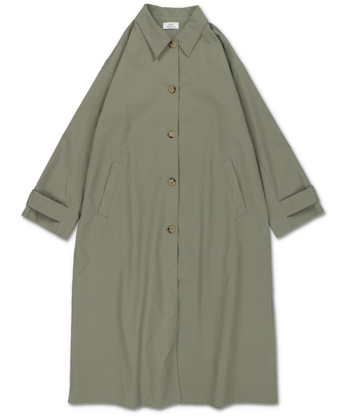 Lull(ルル)の「【Lull / ルル】2wayステンカラーロングコート(ステンカラーコート・レディース・ブラック/ブルー/オリーブ/ベージュ・ONESIZE)」の15枚目の写真