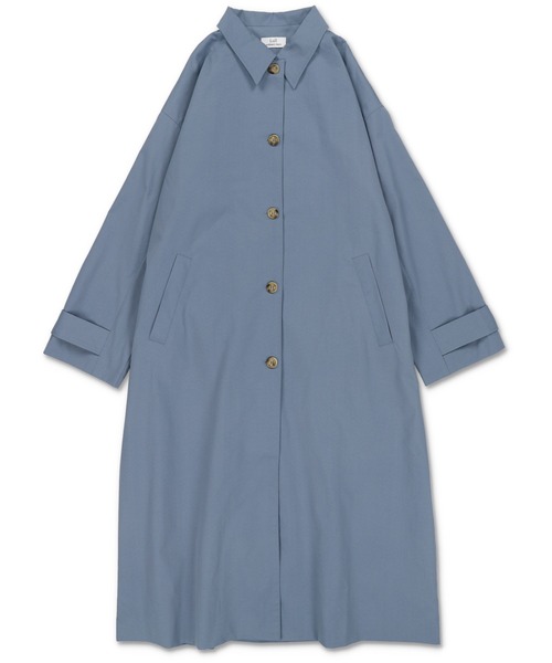 Lull(ルル)の「【Lull / ルル】2wayステンカラーロングコート(ステンカラーコート・レディース・ブラック/ブルー/オリーブ/ベージュ・ONESIZE)」の17枚目の写真