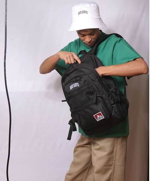 BEN DAVIS(ベンデイビス)の「〈BEN DAVIS〉MESH XL PACK CL 約32L(バックパック/リュック・レディース・ブラック×パープル/ブラック×グリーン/ブラック×ブルー/ブラック×レッド/ブラック×ホワイト・FREE)」の12枚目の写真