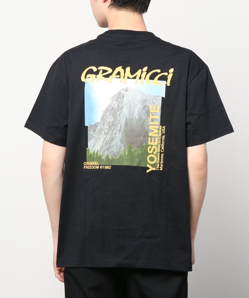 Gramicci(グラミチ)の「GRAMICCI/グラミチ アウトドア ドーンウォールTシャツ/バックプリントTシャツ G2SU-T010(Tシャツ/カットソー・メンズ・ブラック/レッド/ホワイト・M/L/XL/XXL)」の8枚目の写真