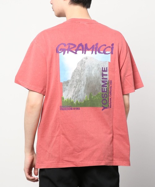 Gramicci(グラミチ)の「GRAMICCI/グラミチ アウトドア ドーンウォールTシャツ/バックプリントTシャツ G2SU-T010(Tシャツ/カットソー・メンズ・ブラック/レッド/ホワイト・M/L/XL/XXL)」の11枚目の写真