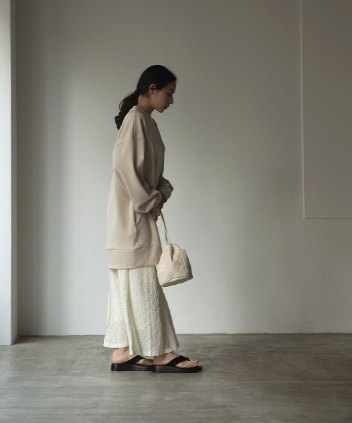 marjour（マージュール）の「CREPE LONG SKIRT（スカート・レディース・ブラック/オフホワイト・M）」の15枚目の写真