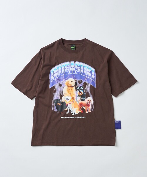 PUBLUX(パブリュクス)の「【Sequence/シークエンス】 INUGASUKIBANDSST/ユニセックス/グラフィックTシャツ/(Tシャツ/カットソー・メンズ・ホワイト/ブラック/ブラウン・SMALL/MEDIUM/LARGE/X-LARGE)」の3枚目の写真