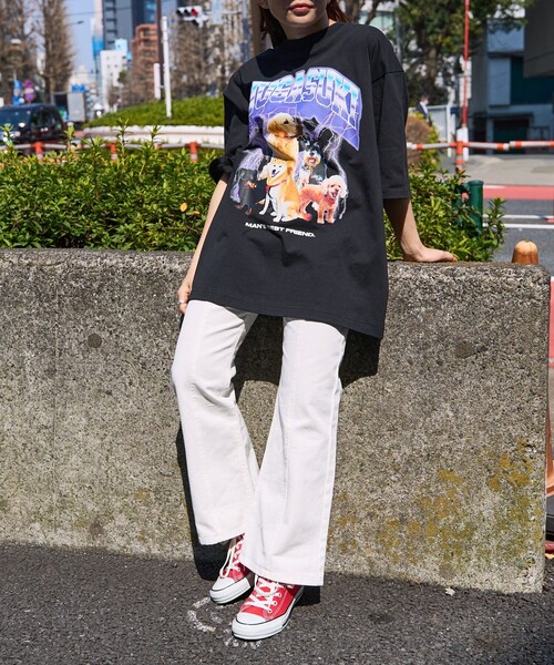 PUBLUX(パブリュクス)の「【Sequence/シークエンス】 INUGASUKIBANDSST/ユニセックス/グラフィックTシャツ/(Tシャツ/カットソー・メンズ・ホワイト/ブラック/ブラウン・SMALL/MEDIUM/LARGE/X-LARGE)」の11枚目の写真