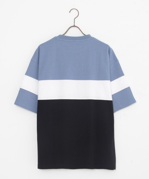 KANGOL（カンゴール）の「別注 WEB限定 KANGOL/カンゴール ワンポイント ブランド ロゴ刺繍 ビックシルエット ドロップショルダー 綿100% 半袖 Tシャツ（Tシャツ/カットソー・メンズ・ブルー/グリーン/ベージュ/ブラック/ブラック系その他/ホワイト系その他/ブルー系その他・LL/M/L/3L/4L/5L/XL）」の12枚目の写真