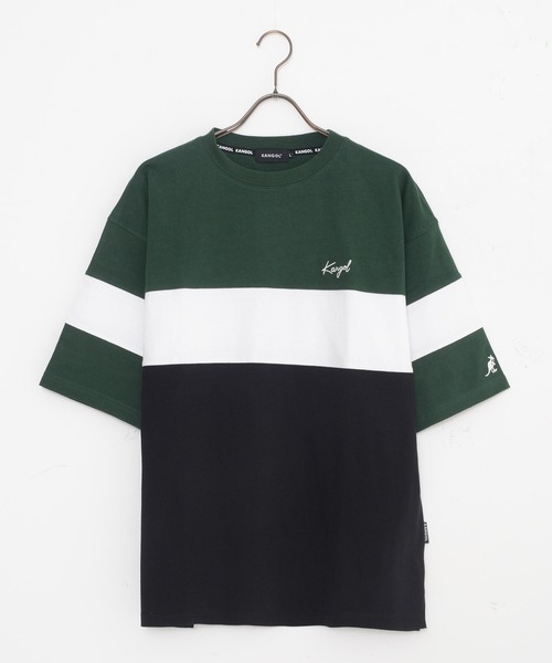 KANGOL（カンゴール）の「別注 WEB限定 KANGOL/カンゴール ワンポイント ブランド ロゴ刺繍 ビックシルエット ドロップショルダー 綿100% 半袖 Tシャツ（Tシャツ/カットソー・メンズ・ブルー/グリーン/ベージュ/ブラック/ブラック系その他/ホワイト系その他/ブルー系その他・LL/M/L/3L/4L/5L/XL）」の10枚目の写真