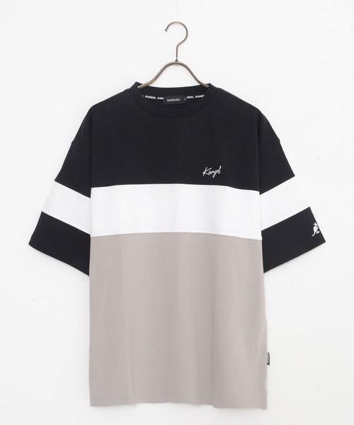 KANGOL（カンゴール）の「別注 WEB限定 KANGOL/カンゴール ワンポイント ブランド ロゴ刺繍 ビックシルエット ドロップショルダー 綿100% 半袖 Tシャツ（Tシャツ/カットソー・メンズ・ブルー/グリーン/ベージュ/ブラック/ブラック系その他/ホワイト系その他/ブルー系その他・LL/M/L/3L/4L/5L/XL）」の8枚目の写真