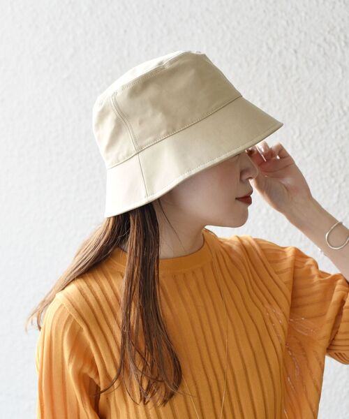 SHIPS(シップス)の「〈手洗い可能〉コットンバケットハット◇(ハット・レディース・ブラック/ベージュ・ONE SIZE)」の10枚目の写真