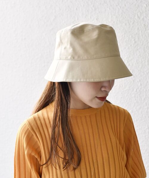 SHIPS(シップス)の「〈手洗い可能〉コットンバケットハット◇(ハット・レディース・ブラック/ベージュ・ONE SIZE)」の11枚目の写真