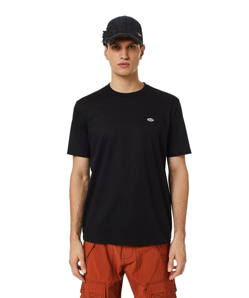 DIESEL(ディーゼル)の「メンズ Tシャツ ワンポイント サステナブル(Tシャツ/カットソー・メンズ・ホワイト/ネイビー/ブラック・MEDIUM/LARGE/X-LARGE/XX-LARGE/X-SMALL/XXX-LARGE/SMALL)」の10枚目の写真