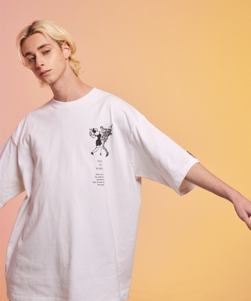 rehacer(レアセル)の「rehacer : Dancism HW Wide T / ダンシズム ヘビーウェイト ワイド Tシャツ(Tシャツ/カットソー・メンズ・ホワイト/ブラック/ベージュ/ネイビー・MEDIUM/X-LARGE/LARGE)」の5枚目の写真