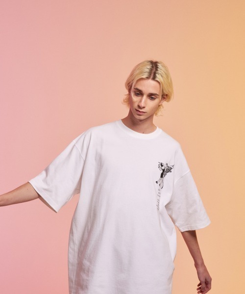 rehacer(レアセル)の「rehacer : Dancism HW Wide T / ダンシズム ヘビーウェイト ワイド Tシャツ(Tシャツ/カットソー・メンズ・ホワイト/ブラック/ベージュ/ネイビー・MEDIUM/X-LARGE/LARGE)」の6枚目の写真