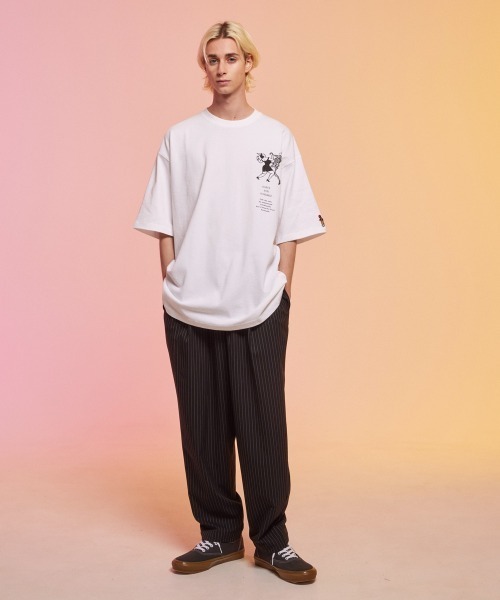 rehacer(レアセル)の「rehacer : Dancism HW Wide T / ダンシズム ヘビーウェイト ワイド Tシャツ(Tシャツ/カットソー・メンズ・ホワイト/ブラック/ベージュ/ネイビー・MEDIUM/X-LARGE/LARGE)」の9枚目の写真