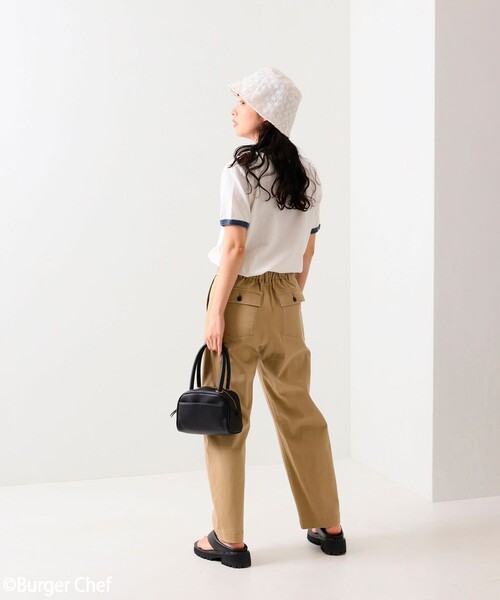 FREAK'S STORE（フリークスストア）の「Burger Chef リンガーT-shirt/バーガーシェフリンガーTシャツ（Tシャツ/カットソー・レディース・ネイビー/レッド・ﾌﾘ-）」の6枚目の写真