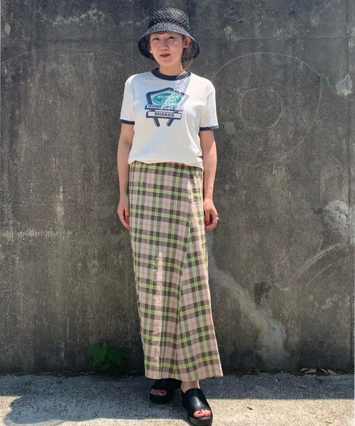 FREAK'S STORE（フリークスストア）の「Burger Chef リンガーT-shirt/バーガーシェフリンガーTシャツ（Tシャツ/カットソー・レディース・ネイビー/レッド・ﾌﾘ-）」の21枚目の写真