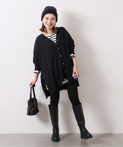 JOURNAL STANDARD（ジャーナルスタンダード）の「■■《追加2》ハイツイストコットンポンチョカーディガン（カーディガン/ボレロ・レディース・ブラック/グレー/ブルー/グリーン・FREE）」の17枚目の写真