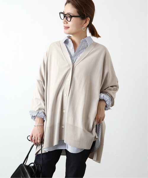 JOURNAL STANDARD（ジャーナルスタンダード）の「■■《追加2》ハイツイストコットンポンチョカーディガン（カーディガン/ボレロ・レディース・ブラック/グレー/ブルー/グリーン・FREE）」の9枚目の写真