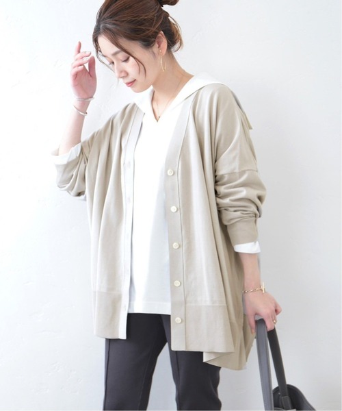 JOURNAL STANDARD（ジャーナルスタンダード）の「■■《追加2》ハイツイストコットンポンチョカーディガン（カーディガン/ボレロ・レディース・ブラック/グレー/ブルー/グリーン・FREE）」の18枚目の写真