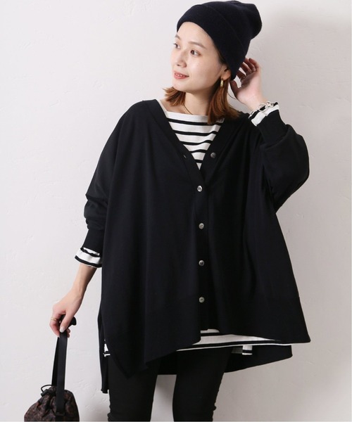 JOURNAL STANDARD（ジャーナルスタンダード）の「■■《追加2》ハイツイストコットンポンチョカーディガン（カーディガン/ボレロ・レディース・ブラック/グレー/ブルー/グリーン・FREE）」の16枚目の写真