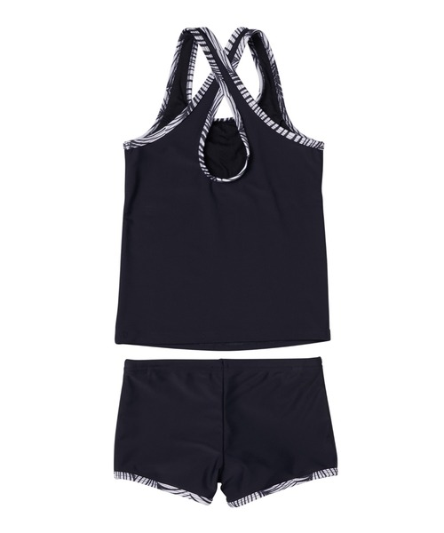 ROXY（ロキシー）の「MINI DEEP WATER/ロキシーキッズタンキニ(水着)（水着・キッズ・ブラック/ネイビー・150/100/140/110/130/120）」の4枚目の写真