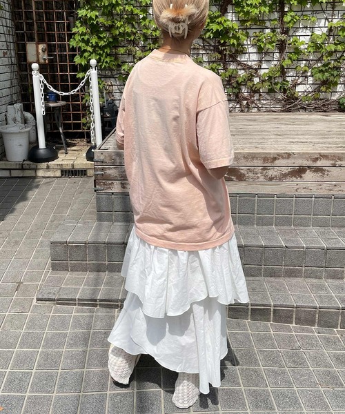 byYOUANCE（バイユアンス）の「アシメフリルロングスカート（スカート・レディース・ホワイト/ブラック/ピンク・FREE）」の6枚目の写真