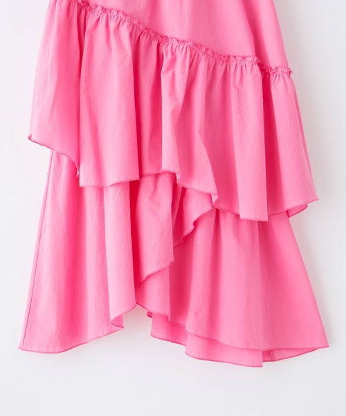 byYOUANCE（バイユアンス）の「アシメフリルロングスカート（スカート・レディース・ホワイト/ブラック/ピンク・FREE）」の16枚目の写真