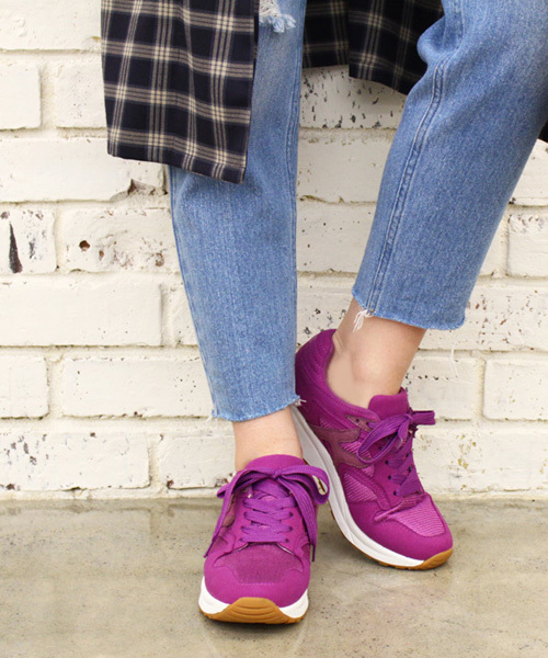 Kastane（カスタネ）の「【Kastane】オリジナルスニーカー（スニーカー・レディース・ライトグレー/カーキ/パープル/ネイビー・38/24/37/23.5cm/36/23/38/37/36）」の4枚目の写真