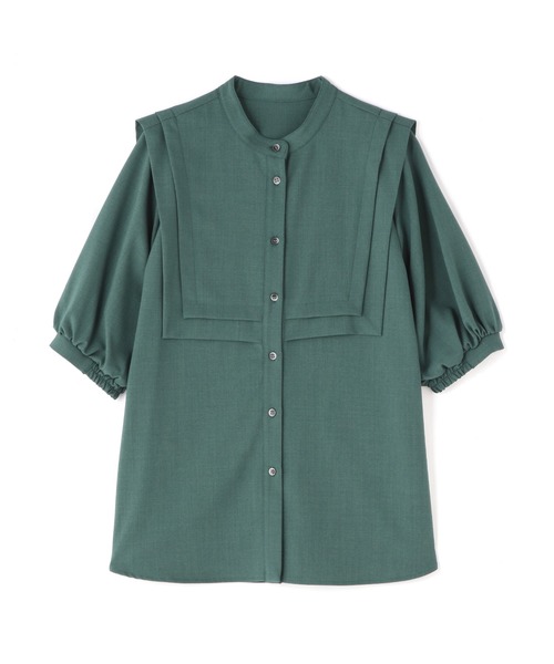 N.(N. Natural Beauty Basic)(エヌエヌナチュラルビューティーベーシック)の「◆ダブルカラーブラウス(シャツ/ブラウス・レディース・オフホワイト/ブラック/グリーン/グレイッシュブルー・MEDIUM)」の21枚目の写真