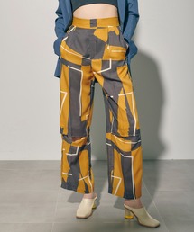 PUBLIC TOKYO | 【セットアップ対応】ジオメトリックニースリットパンツ/ウォッシャブル(その他パンツ)