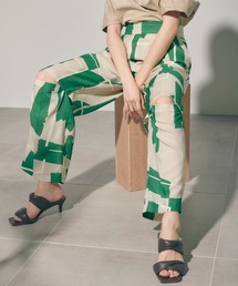 PUBLIC TOKYO | 【セットアップ対応】ジオメトリックニースリットパンツ/ウォッシャブル(その他パンツ)