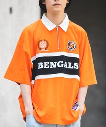 NFL | ∴WEGO/別注 NFL チームロゴハーフZIPシャツ(Tシャツ/カットソー)