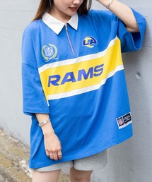 NFL | ∴WEGO/別注 NFL チームロゴハーフZIPシャツ(Tシャツ/カットソー)