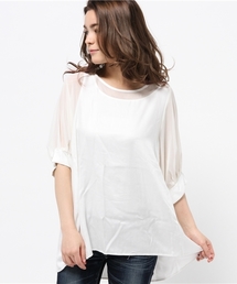 【CAPRICIEUX LE'MAGE】パフ袖フレアブラウス