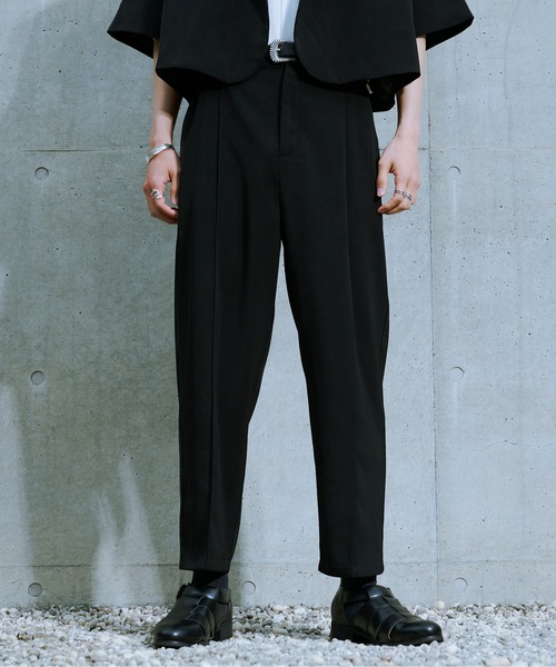 Ellno Loset(エルノロゼット)の「アンクルテーパードパンツ/セットアップ対応(スラックス・メンズ・ライトグレー/ブラック/ピンク/ブルー・SMALL/MEDIUM/LARGE)」の12枚目の写真