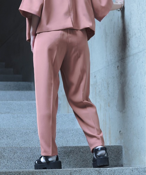 Ellno Loset(エルノロゼット)の「アンクルテーパードパンツ/セットアップ対応(スラックス・メンズ・ライトグレー/ブラック/ピンク/ブルー・SMALL/MEDIUM/LARGE)」の21枚目の写真