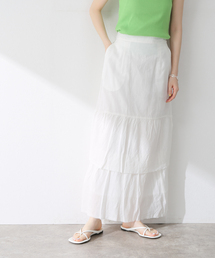 B.C STOCK | コットンリネン ティアードフリルスカート(スカート)