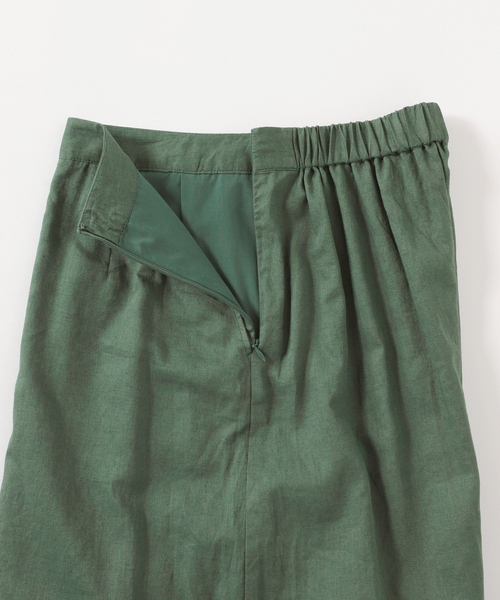B.C STOCK（ベーセーストック）の「コットンリネン ティアードフリルスカート（スカート・レディース・ホワイト/ブラック/グリーン・FREE）」の21枚目の写真