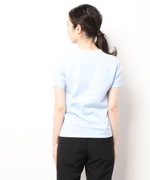 MISCH MASCH（ミッシュマッシュ）の「ロゴプリントＴシャツ（Tシャツ/カットソー・レディース・ホワイト/ライトブルー/ブラック・MEDIUM）」の6枚目の写真