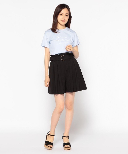 MISCH MASCH（ミッシュマッシュ）の「ロゴプリントＴシャツ（Tシャツ/カットソー・レディース・ホワイト/ライトブルー/ブラック・MEDIUM）」の5枚目の写真