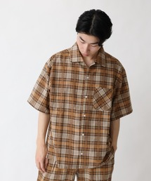 BROKEN BASE（ブロークンベース）の「チェックオープンカラーシャツ（シャツ/ブラウス）」