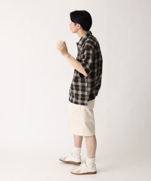 BROKEN BASE(ブロークンベース)の「チェックオープンカラーシャツ(シャツ/ブラウス・メンズ・ブラック/イエロー・MEDIUM/LARGE)」の8枚目の写真