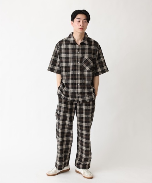 BROKEN BASE(ブロークンベース)の「チェックオープンカラーシャツ(シャツ/ブラウス・メンズ・ブラック/イエロー・MEDIUM/LARGE)」の17枚目の写真