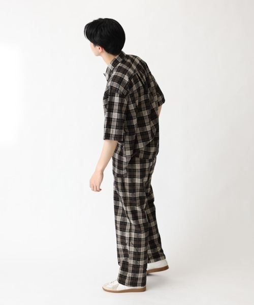 BROKEN BASE(ブロークンベース)の「チェックオープンカラーシャツ(シャツ/ブラウス・メンズ・ブラック/イエロー・MEDIUM/LARGE)」の10枚目の写真