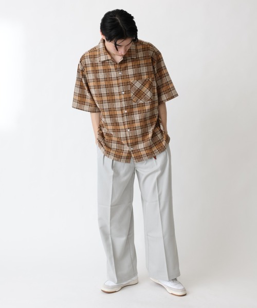 BROKEN BASE(ブロークンベース)の「チェックオープンカラーシャツ(シャツ/ブラウス・メンズ・ブラック/イエロー・MEDIUM/LARGE)」の19枚目の写真
